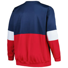 New Orleans Pelicans Big & Tall Split Pullover Sweatshirt Navy/Red - Fanatics