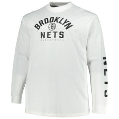Brooklyn Nets Big & Tall Short Sleeve & Long Sleeve T-Shirt Set Black/White - Fanatics