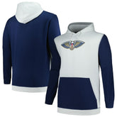 New Orleans Pelicans Big & Tall Primary Arctic Pullover Hoodie Navy/Silver - Fanatics
