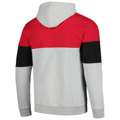 Chicago Bulls Contrast Pieced Pullover Hoodie Red - Fanatics