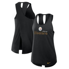 Pittsburgh Steelers Women's Plus Size Performance Tank Top - Black Tops