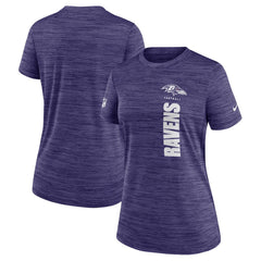 Baltimore Ravens Women's Sideline Velocity Dri-FIT T-Shirt - Purple T-shirts