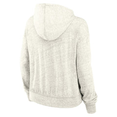 New York Jets Women's Gym Vintage Logo Pullover Hoodie - Cream Hoodies