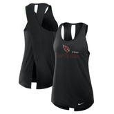 Arizona Cardinals Women's Open-Back Crisscross Dri-FIT Tank Top - Black Tops