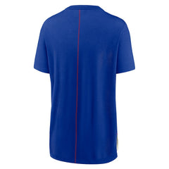 Buffalo Bills Women's Wordmark Tri-Blend T-Shirt - Cream/Royal T-shirts