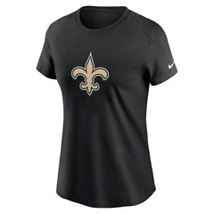 New Orleans Saints Women's Primary Logo T-Shirt - Black T-shirts