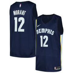 Ja Morant Memphis Grizzlies Swingman Player Jersey Icon Edition Navy - Nike outlet