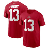 Brock Purdy San Francisco 49ers Youth Player Name & Number T-Shirt - Scarlet T-shirts