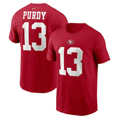 Brock Purdy San Francisco 49ers Youth Player Name & Number T-Shirt - Scarlet T-shirts