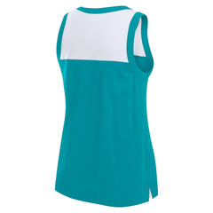 Miami Dolphins Women's Sequin Tank Top - Aqua Tops