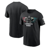 Atlanta Falcons vs. Jacksonville Jaguars 2023 London Game Essential T-Shirt - Black T-shirts