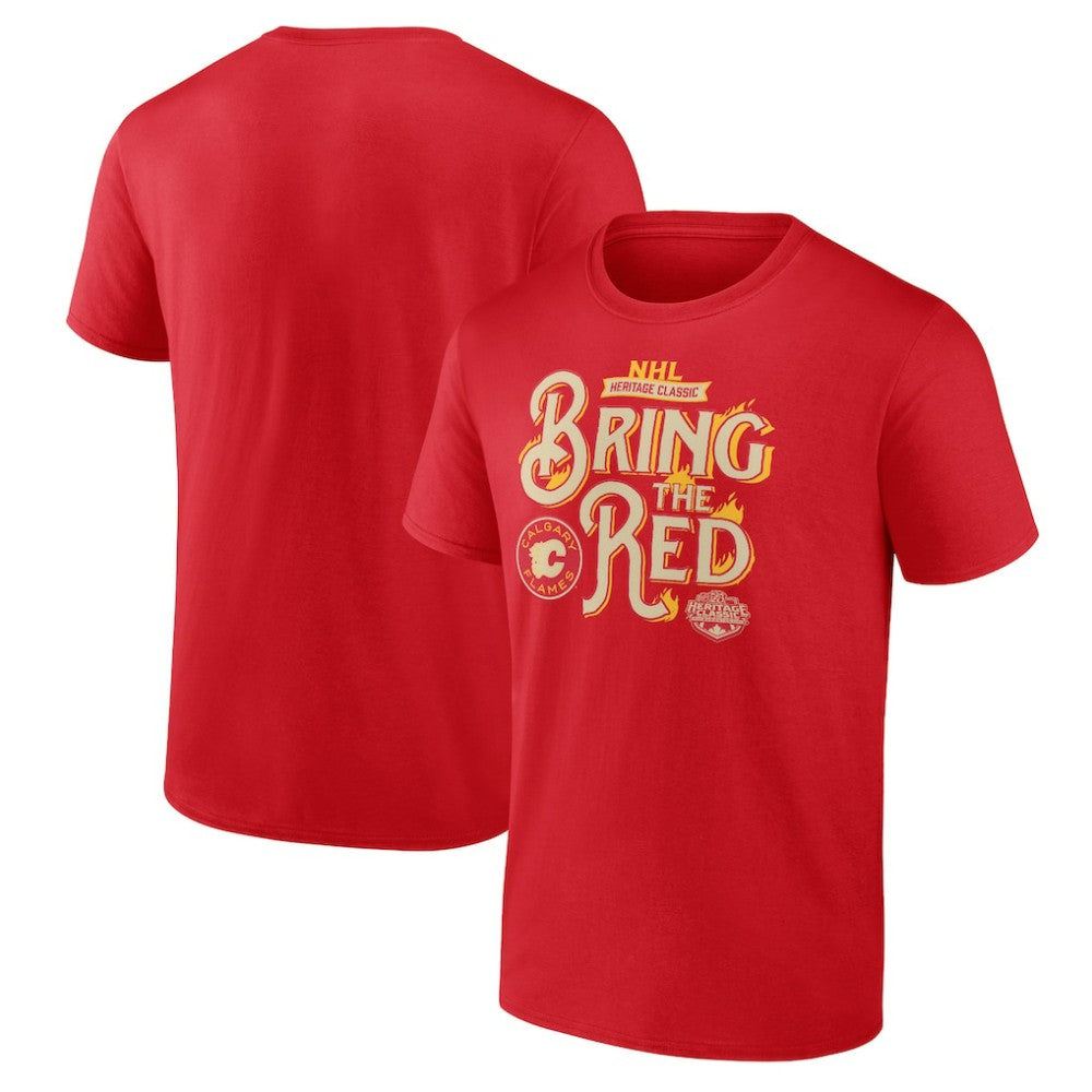 Calgary Flames Fanatics 2023 NHL Heritage Classic Local T-Shirt – Red | US 200536126