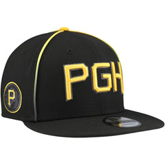 Pittsburgh Pirates New Era City Connect 9FIFTY Snapback Hat - Black Hats