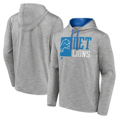 Detroit Lions Never Quit Hoodie - Heather Gray Hoodies