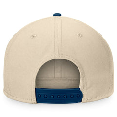 Seattle Kraken Fanatics Goalaso Snapback Hat - Cream/Deep Sea Blue | US 200542921