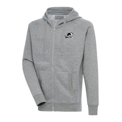 Colorado Avalanche Antigua Metallic Logo Victory Full-Zip Hoodie - Heather Gray | US 200544455