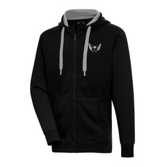 Washington Capitals Antigua Metallic Logo Victory Full-Zip Hoodie - Black | US 200544512