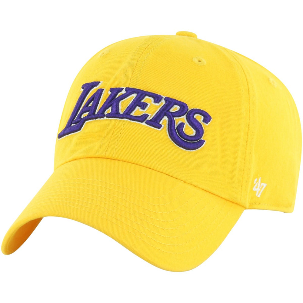 Los Angeles Lakers '47 Core Wordmark Clean Up Adjustable Hat Gold - 47 brand outlet