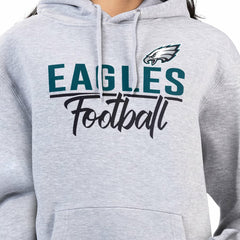 Philadelphia Eagles G-III 4Her by Carl Banks Women's Graphic Fleece Pullover Hoodie - Heather Gray Hoodies