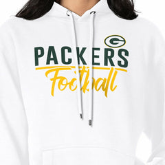 Green Bay Packers G-III 4Her by Carl Banks Women's Graphic Fleece Pullover Hoodie - White Hoodies