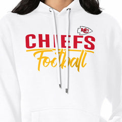 Kansas City Chiefs G-III 4Her by Carl Banks Women's Graphic Fleece Pullover Hoodie - White Hoodies