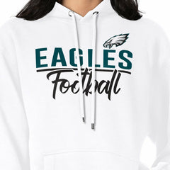 Philadelphia Eagles G-III 4Her by Carl Banks Women's Graphic Fleece Pullover Hoodie - White Hoodies