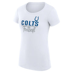 Indianapolis Colts G-III 4Her by Carl Banks Women's Team Graphic Fitted T-Shirt - White T-shirts
