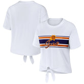 Phoenix Suns WEAR by Erin Andrews Women's Tie-Front T-Shirt White outlet