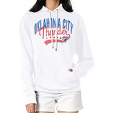 Oklahoma City Thunder G-III 4Her by Carl Banks Women's Filigree Logo Pullover Hoodie - White