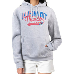 Oklahoma City Thunder G-III 4Her by Carl Banks Women's Filigree Logo Pullover Hoodie - Heather Gray