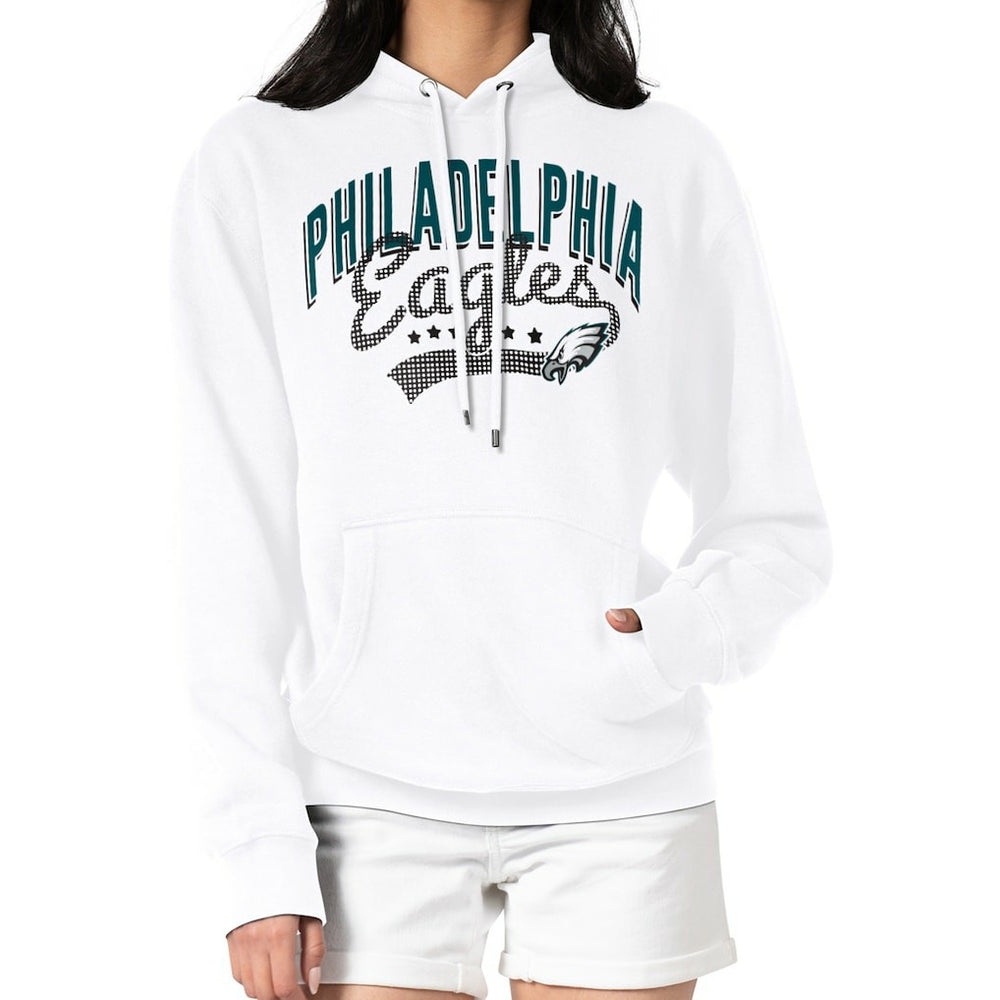 Philadelphia Eagles G-III 4Her by Carl Banks Women's Filigree Logo Pullover Hoodie - White