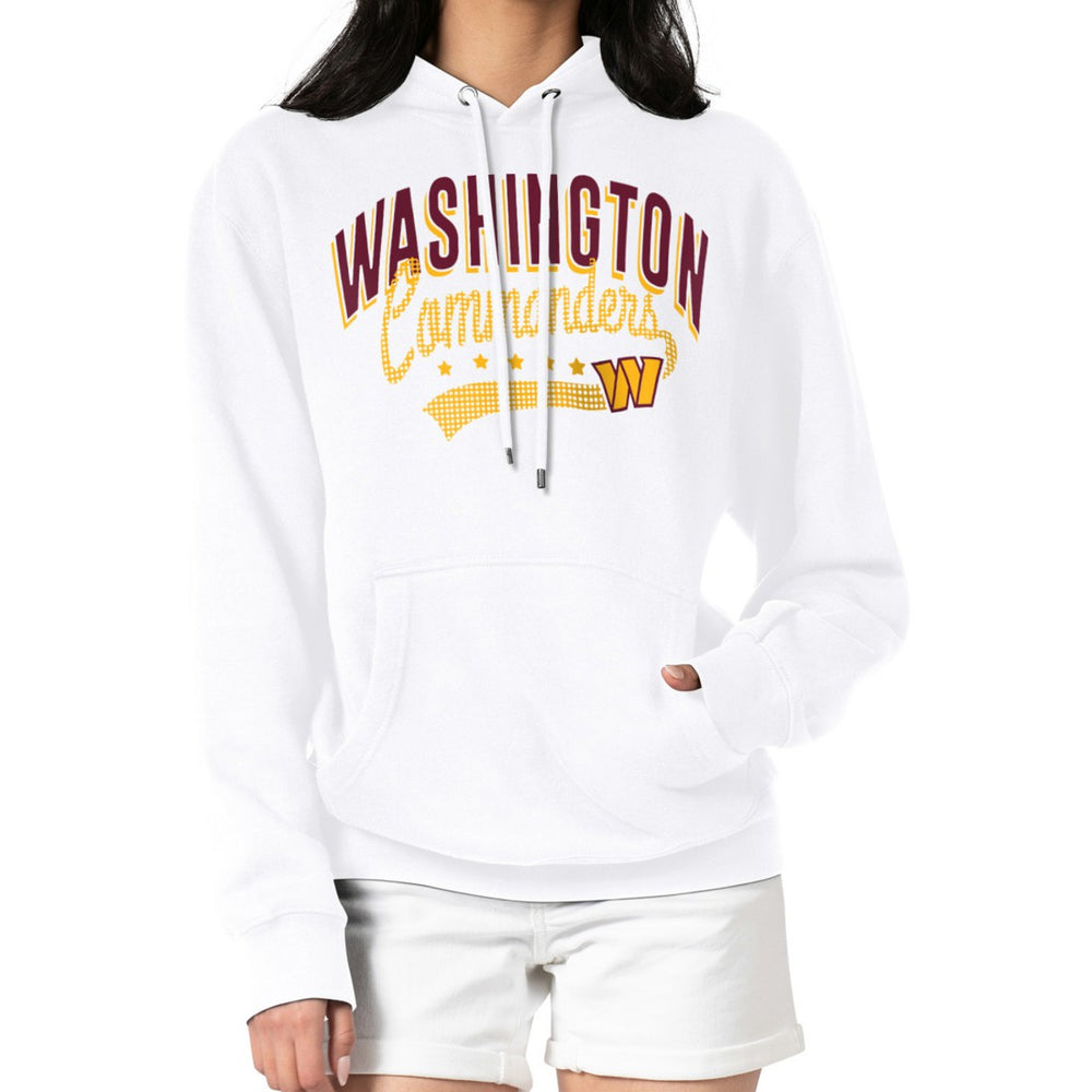 Washington Commanders G-III 4Her by Carl Banks Women's Filigree Logo Pullover Hoodie - White