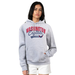 Washington Capitals G-III 4Her by Carl Banks Women's Filigree Logo Pullover Hoodie – Gray | US 200553703