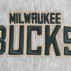 Milwaukee Bucks Pro Standard Women's Script Tail Cropped Pullover Hoodie Heather Gray outlet