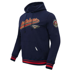 New Orleans Pelicans Pro Standard Script Tail Pullover Hoodie Navy outlet