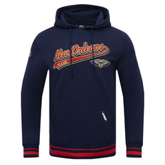 New Orleans Pelicans Pro Standard Script Tail Pullover Hoodie Navy outlet