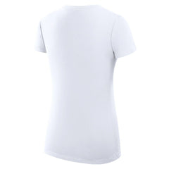 Denver Nuggets G-III 4Her by Carl Banks Women's Super-Slim Fit Lightweight Filigree Logo V-Neck T-Shirt White