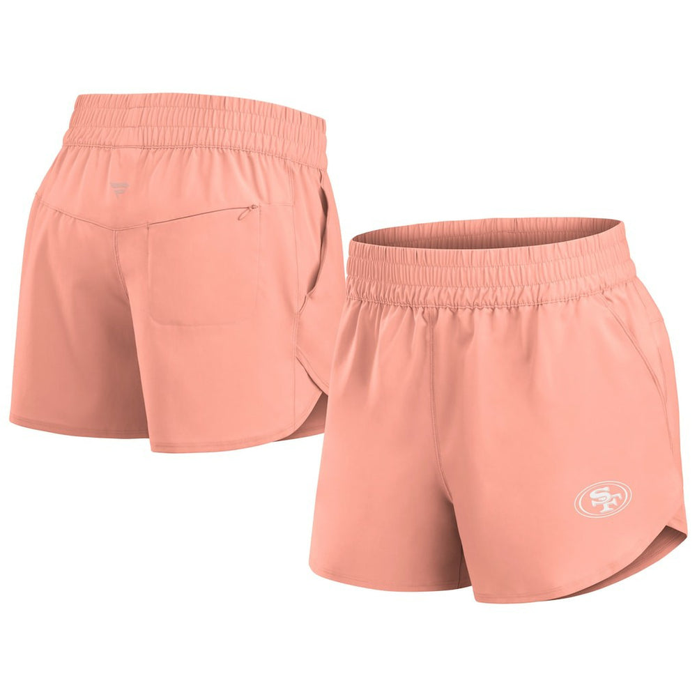 San Francisco 49ers Women's Front Office Woven Shorts - Coral Shorts