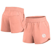 Pittsburgh Steelers Women's Front Office Woven Shorts - Coral Shorts