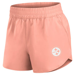 Pittsburgh Steelers Women's Front Office Woven Shorts - Coral Shorts