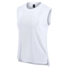 Arizona Cardinals Women's Studio Gym Tank Top - White Tops