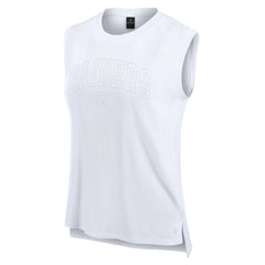 Las Vegas Raiders Women's Studio Gym Tank Top - White Tops