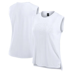 New York Jets Women's Studio Gym Tank Top - White Tops