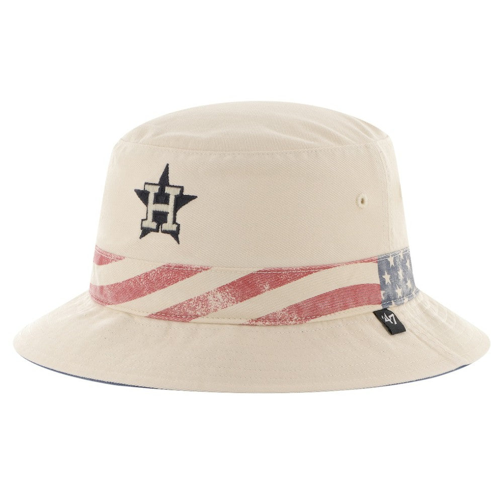 Houston Astros '47 Glory Daze Bucket Hat - Khaki Hats