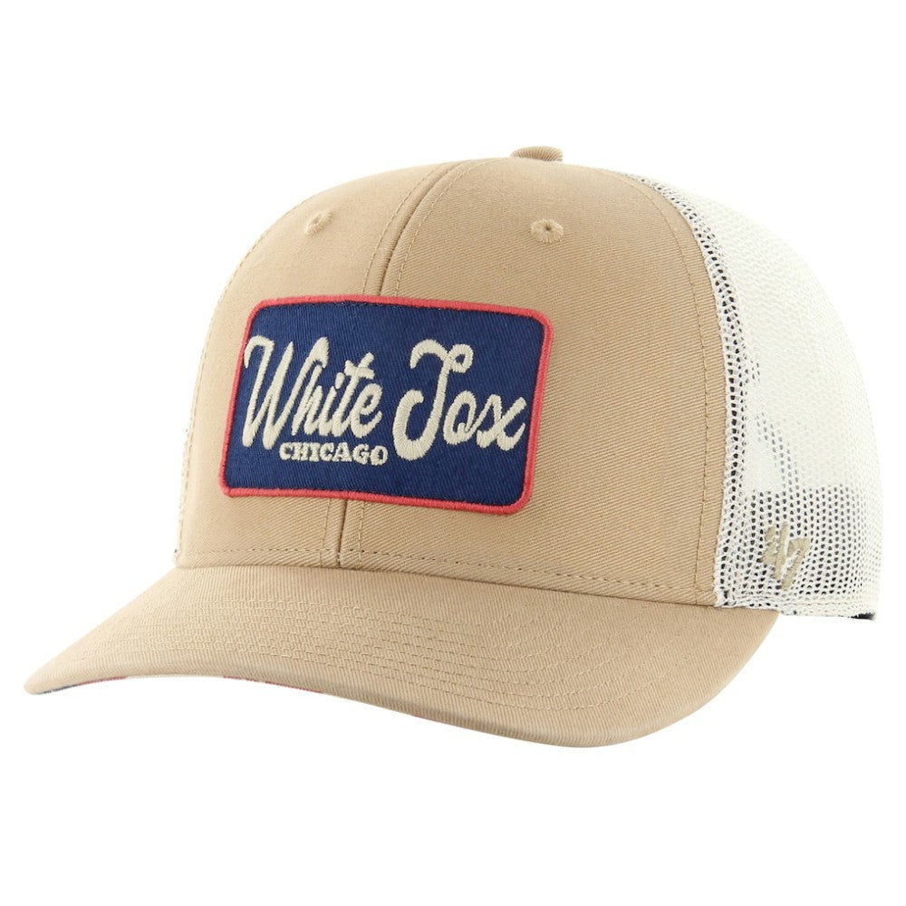 Chicago White Sox '47 Glory Daze Trucker Adjustable Hat - Khaki Hats