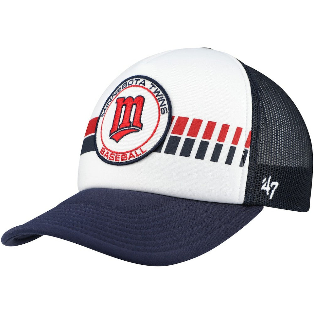 Minnesota Twins '47 Cooperstown Collection Wax Pack Express Trucker Adjustable Hat - White/Navy Hats