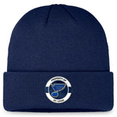 St. Louis Blues Fanatics Authentic Pro Training Camp Cuffed Knit Hat - Navy | US 200562150