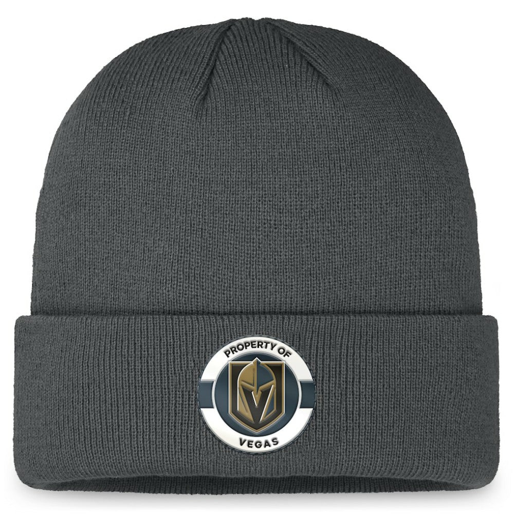 Vegas Golden Knights Fanatics Authentic Pro Training Camp Cuffed Knit Hat - Charcoal | US 200562153