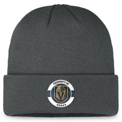 Vegas Golden Knights Fanatics Authentic Pro Training Camp Cuffed Knit Hat - Charcoal | US 200562153