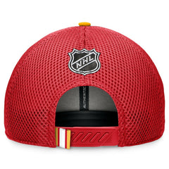 Calgary Flames Fanatics 2024 NHL Draft On Stage Trucker Adjustable Hat - Red | US 200562161